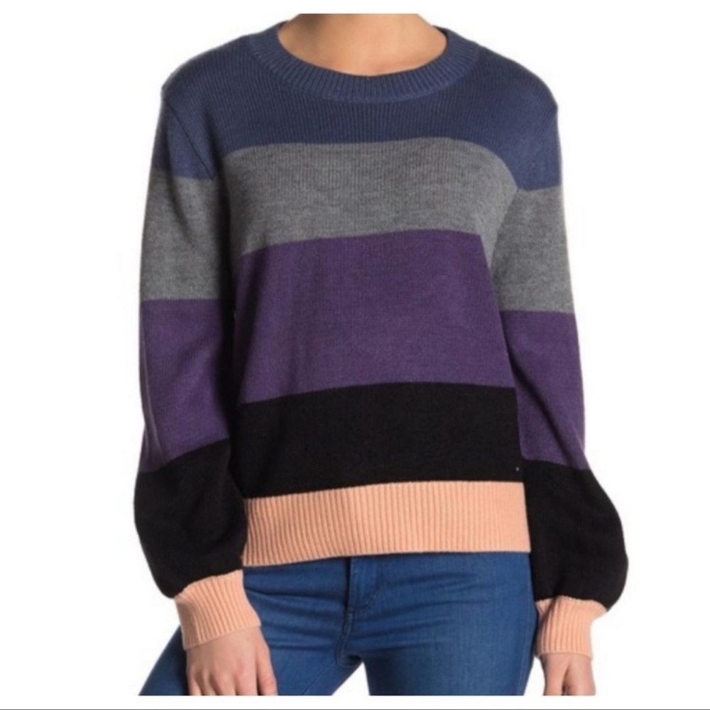 Elodie Colorblock Stripe Sweater